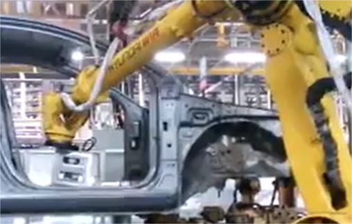 焊装机器人刻印视频